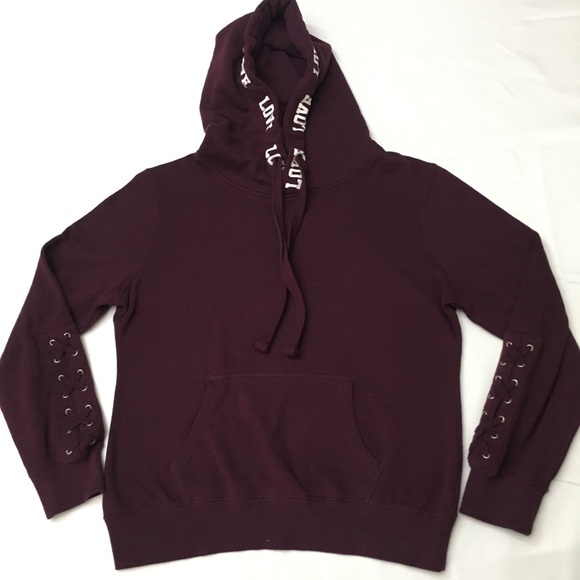 Reflex Tops - Reflex hoodie Love maroon